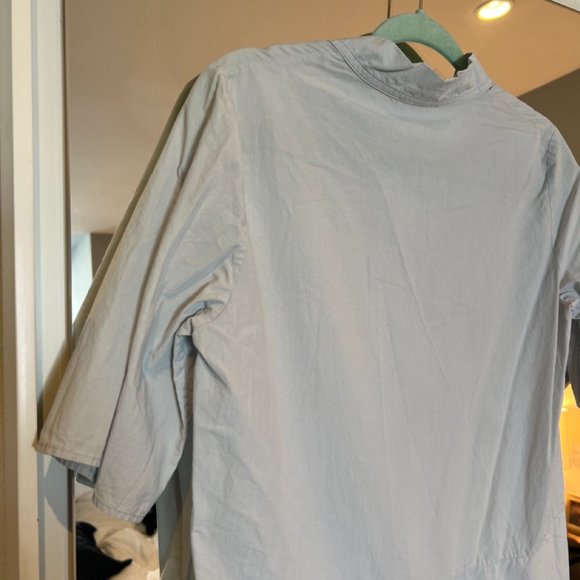 COS Kaftan Dress With Pleat Detail In Grey, XS - Picture 9 of 10